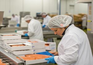 mid-sized salmon processing facility